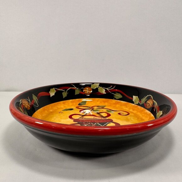 Christmas Pasta Bowl Judy Westegaard Certified International 9" - Picture 2 of 4